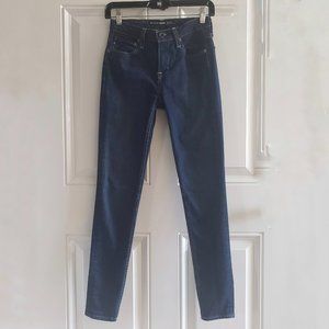 COPY - BIG STAR 1974 Avalon High Rise Skinny Dark Wash Womens Jeans SZ 25 x L28…